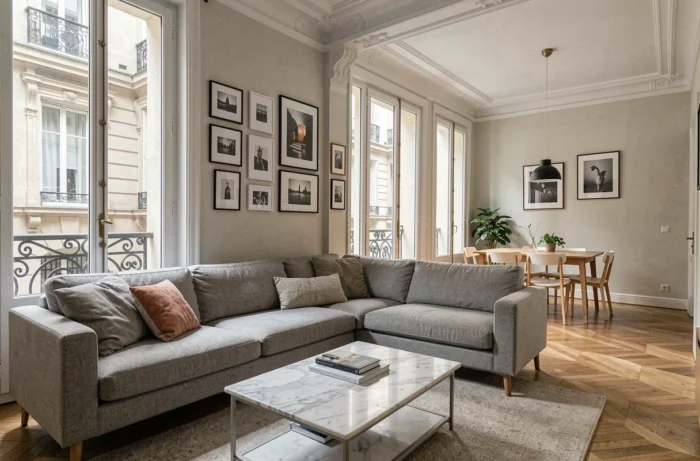 Appartement meublé moderne à Lyon prêt pour la location avec gestion locative professionnelle