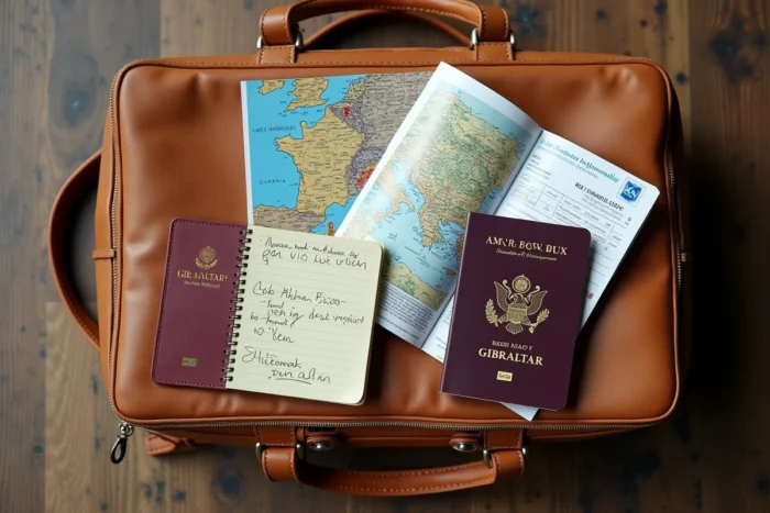 Passeport, carte d'embarquement et documents nécessaires pour voyager à Gibraltar